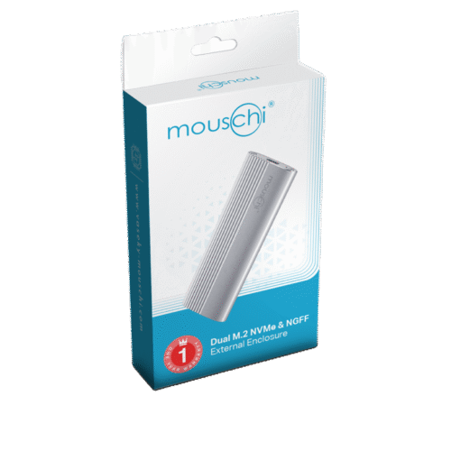 MOUSCHI M.2 NVME & SATA TYPE-C 3.2 EXTERNAL ENCLOSURE