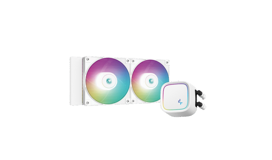 DEEPCOOL LE520 WH 240MM ARGB AIO CPU LIQUID COOLER WHITE - Image 2