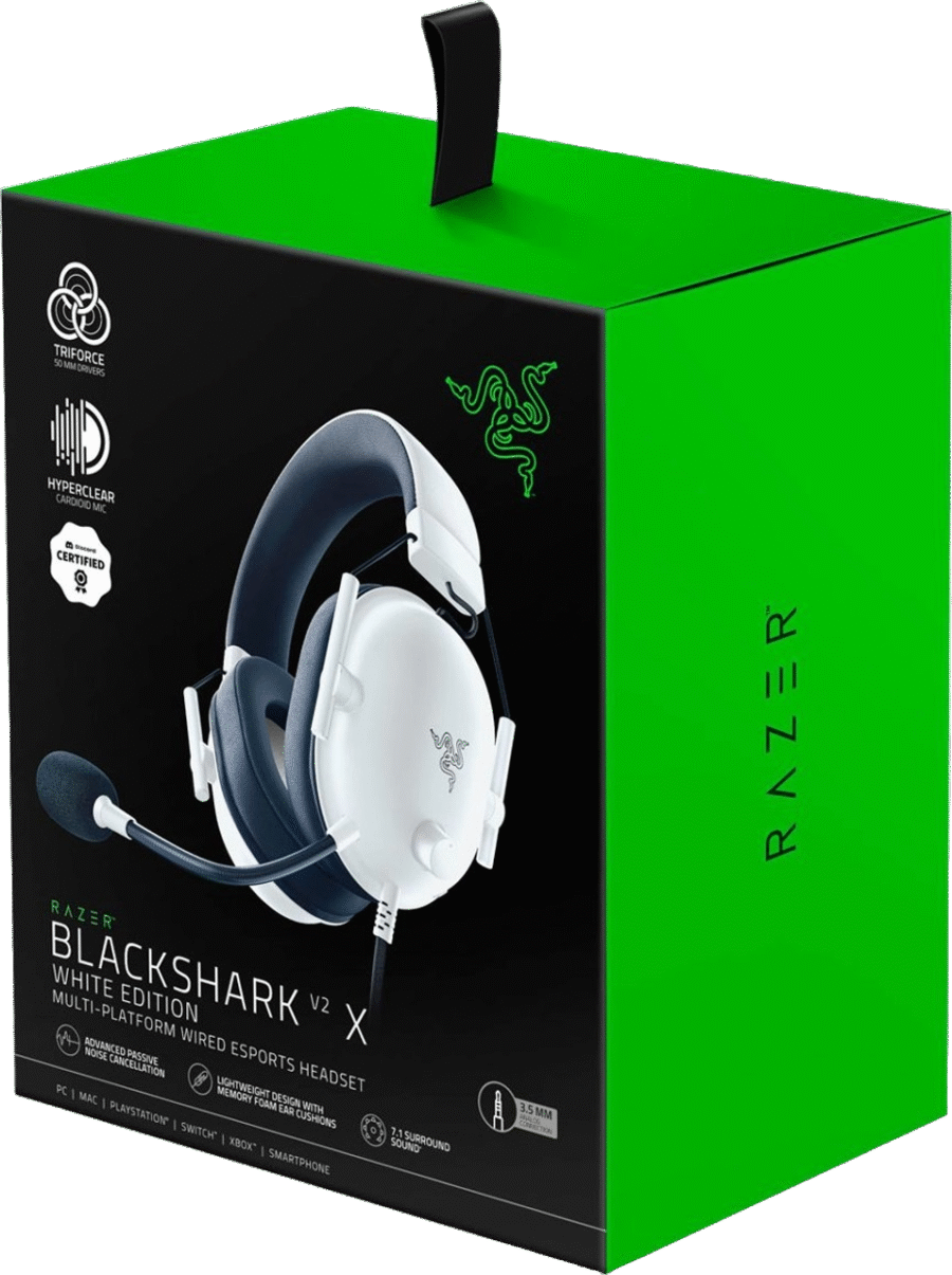 RAZER BLACKSHARK V2 X WHITE