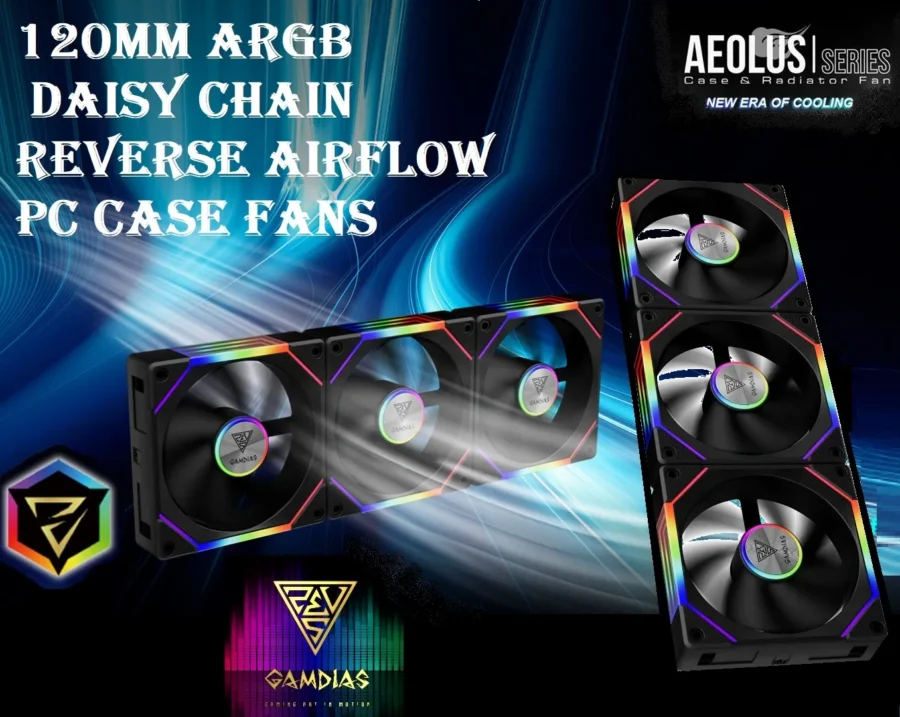 GAMDIAS AEOLUS P2-1203 PACK OF 3 FANS