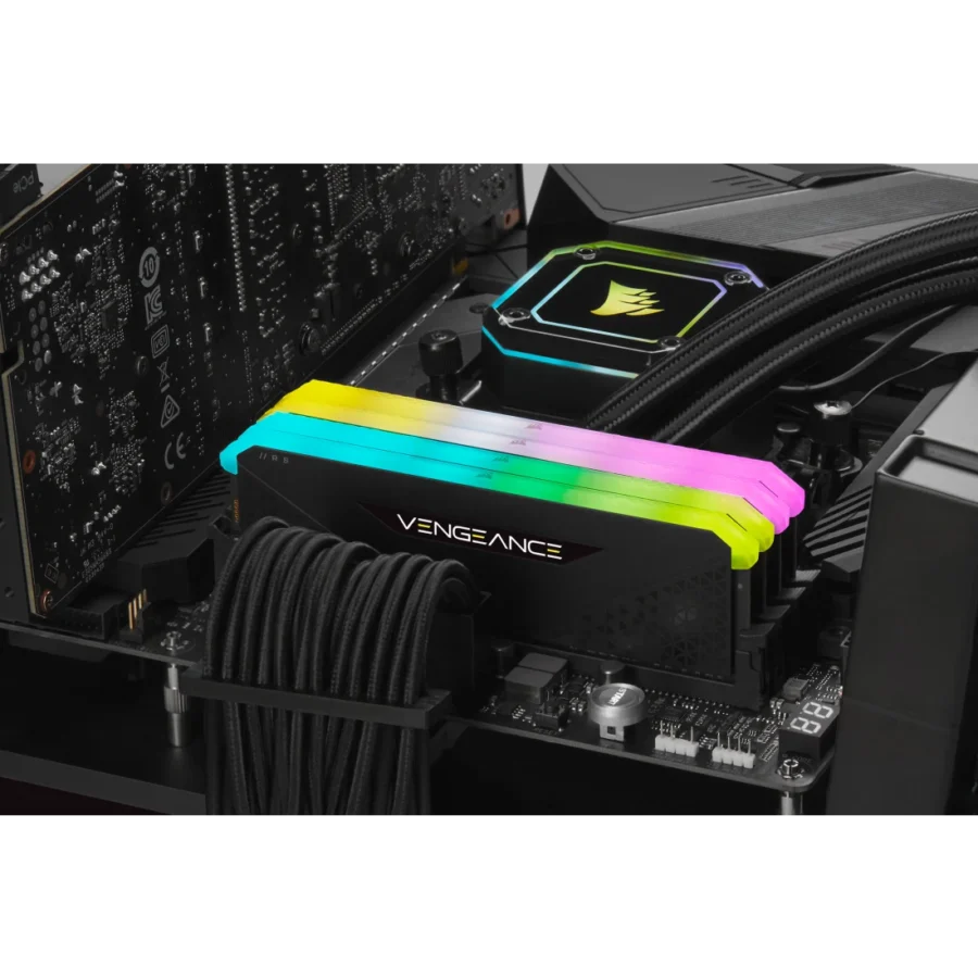 CORSAIR VENGEANCE RGB RS 32GB (2x16GB) DDR4 3200MHz CL16 MEMORY KIT BLACK - Image 5