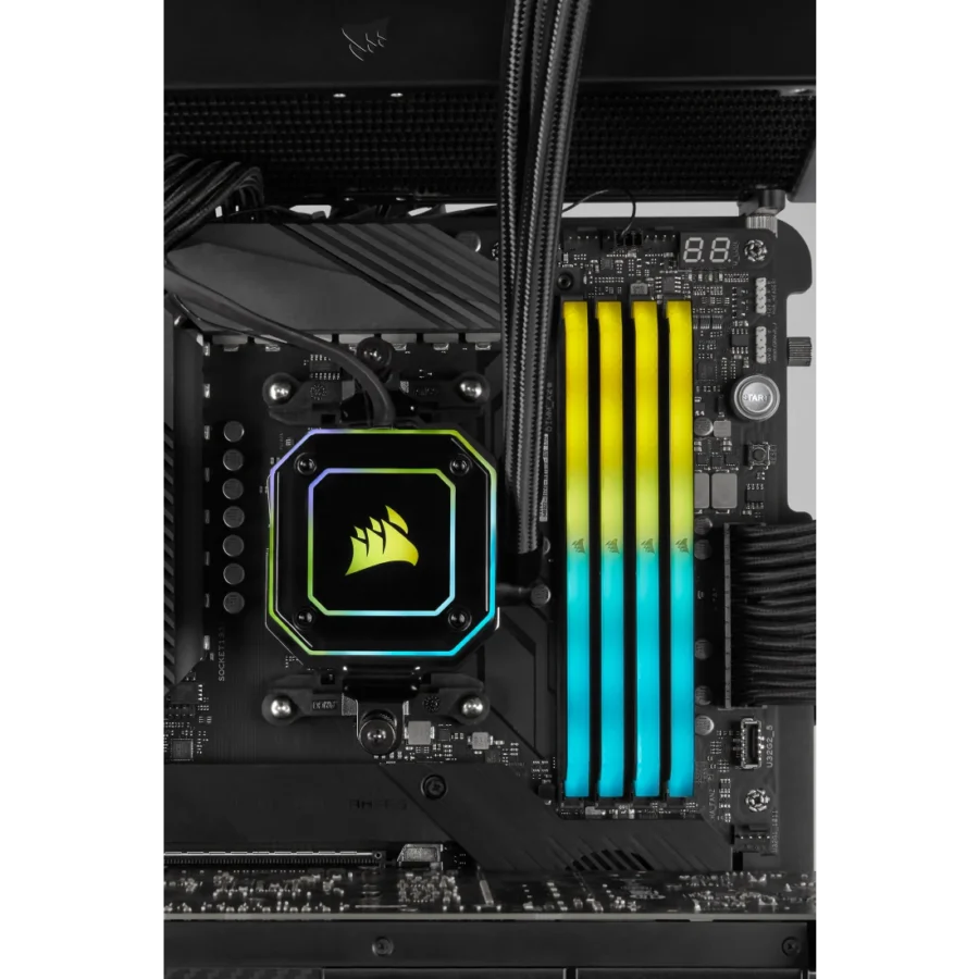 CORSAIR VENGEANCE RGB RS 32GB (2x16GB) DDR4 3200MHz CL16 MEMORY KIT BLACK - Image 4