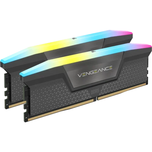 CORSAIR VENGEANCE RGB DDR5 32GB (2x16GB) 6000MHz CL30 MEMORY KIT GRAY