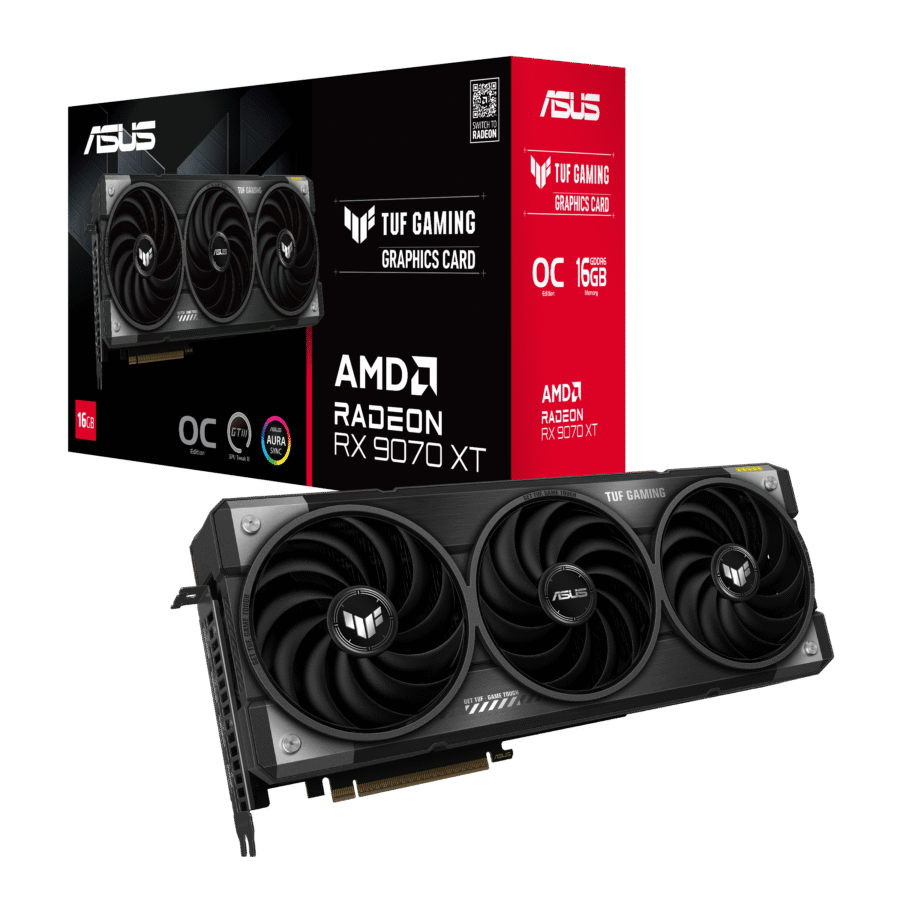 ASUS TUF GAMING RADEON RX 9070 XT 16GB OC EDITION GRAPHICS CARD