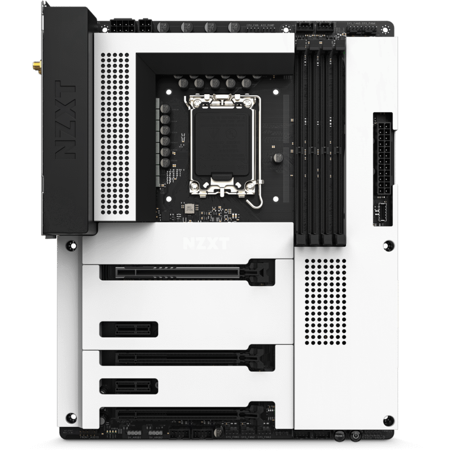 NZXT N7 Z790 WHITE ATX INTEL DDR5 MOTHERBOARD LGA 1700