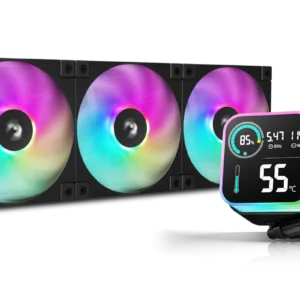 DEEPCOOL LQ360 BLACK 360MM LCD DISPLAY ARGB LIQUID CPU COOLER