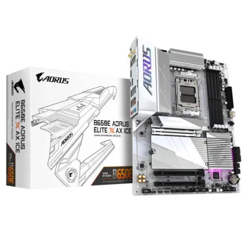 GIGABYTE B650E AORUS ELITE X AX ICE AMD DDR5 MOTHERBOARD AM5