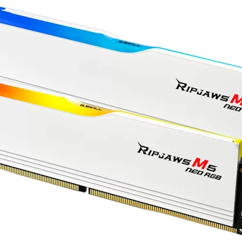 GSKILL RIPJAWS M5 NEO RGB DDR5 32GB (2x16GB) 6000MHz CL36 MEMORY KIT WHITE