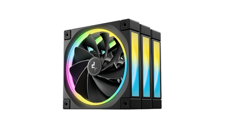 DEEPCOOL FL12R BLACK REVERRSE BLADE ARGB 3‑PACK 120MM PWM CASE FANS - Image 2