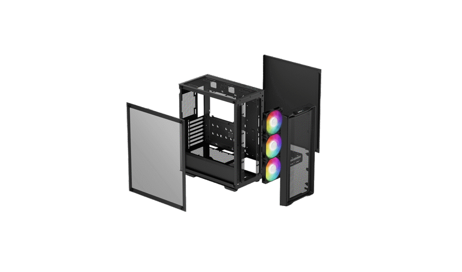 DEEPCOOL CC560 MESH V2 BLACK MID-TOWER ATX CASE - Image 5