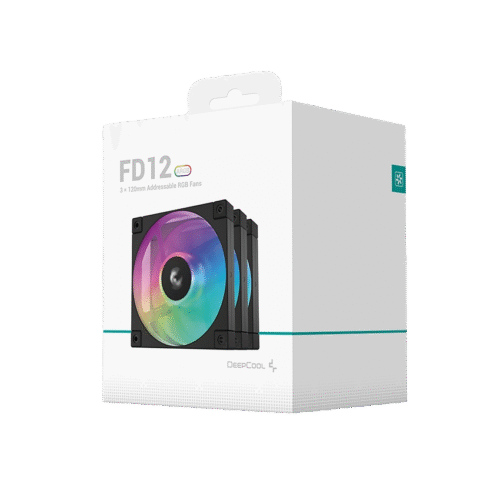DEEPCOOL FD12 ARGB BLACK 3-PACK 120MM PWM CASE FANS