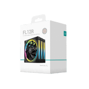 DEEPCOOL FL12R BLACK REVERRSE BLADE ARGB 3‑PACK 120MM PWM CASE FANS