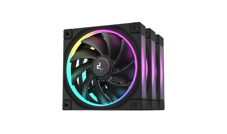 DEEPCOOL FL12 BLACK ARGB 3-PACK 120MM PWM CASE FANS - Image 2
