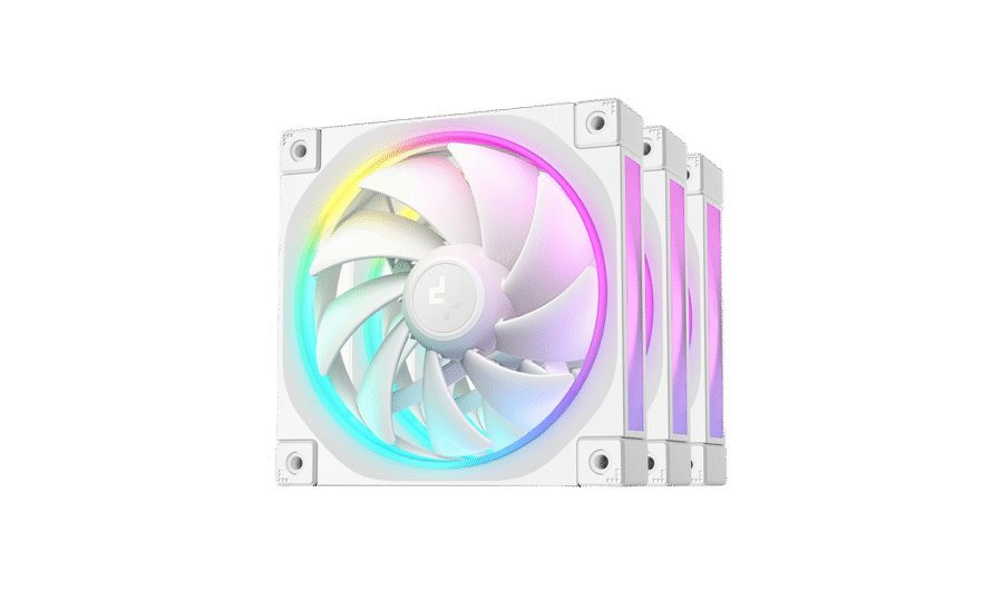 DEEPCOOL FL12 WHITE ARGB 3-PACK 120MM PWM CASE FANS - Image 2