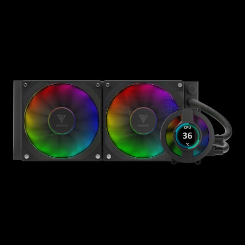 GAMDIAS CHIONE P3‑240U 240MM LCD DISPLAY ARGB AIO COOLER