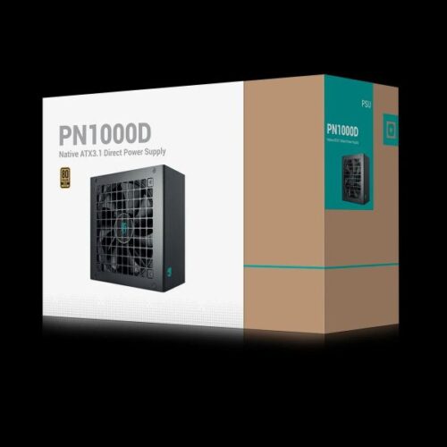 DEEPCOOL PN1000D BLACK 80 PLUS GOLD ATX 3.1 PSU FULLY MODULAR BLACK