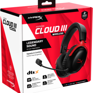 HYPERX CLOUD 3 WIRELESS - BLACK RED