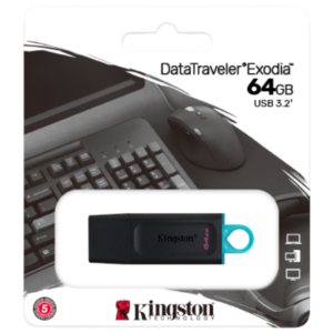KINGSTON 64GB DATA TRAVELER EXODIA USB 3.2