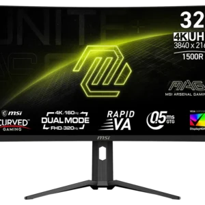 MSI MAG 321CUPDF 32" UHD 160HZ DUAL MODE FHD 320HZ 0.5MS RAPID VA PANEL