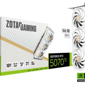 ZOTAC GEFORCE RTX 5070 TI 16GB SOLID CORE OC EDITION - WHITE