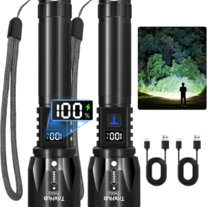TRIXHUB RECHARGABLE FLASHLIGHT WITH ZOOM FEATURE
